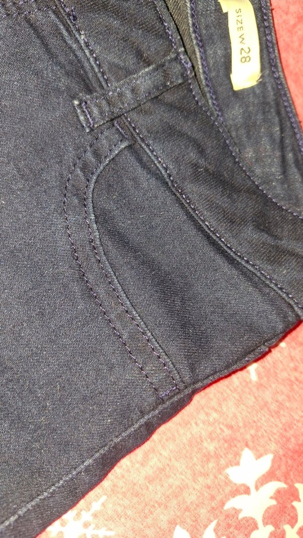 JEANS Lacivert Normal Boy Kadın Kot , yüksek bel, S/M - Görsel 3