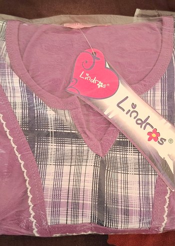 Renkli  Mor Kadın Pijama Takımı - Görsel 2