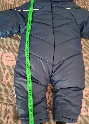 Mavi Gri Fermuarlı Bebek Tulumu - Görsel 7