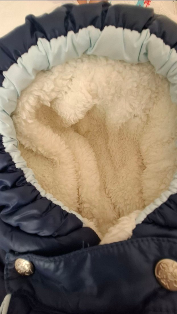 Mavi Gri Fermuarlı Bebek Tulumu - Görsel 4