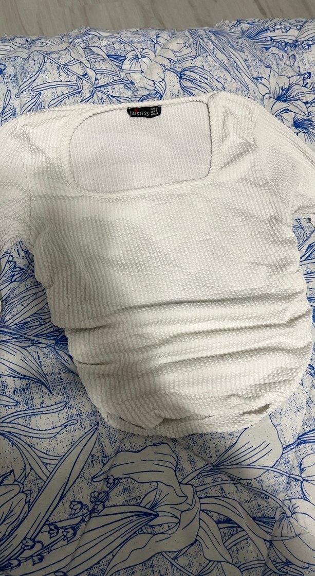 Kadın Beyaz Uzun Kollu Fitted Bluz - Görsel 4