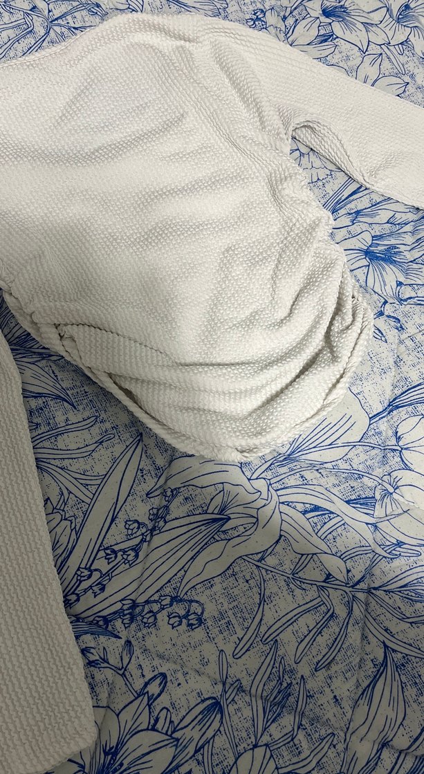 Kadın Beyaz Uzun Kollu Fitted Bluz - Görsel 3