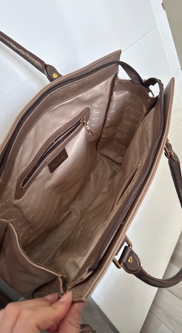 Kahverengi Deri Klasik Kadın Çanta - Görsel 2