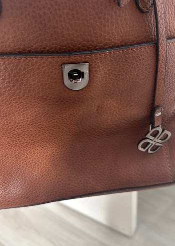 Kahverengi Deri Kadın Çanta - Görsel 5
