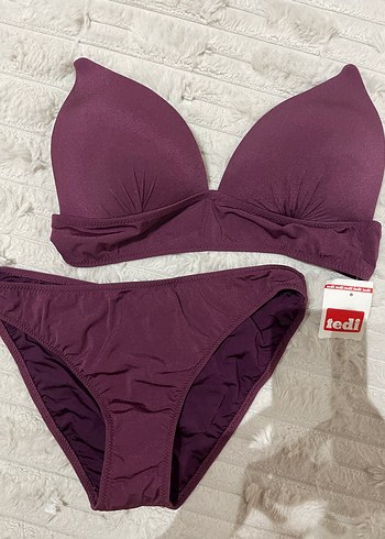 Bordo Kadın Midi Bikini Takımı