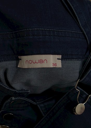 Kadın Lacivert Kot Midi Tulum - Görsel 3