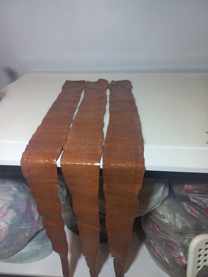 Parlak Kahverengi Yılan derisi - Görsel 2