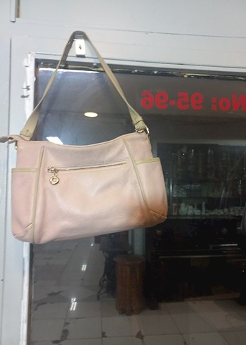 DESA Pembe Deri Kadın Çanta - Görsel 5