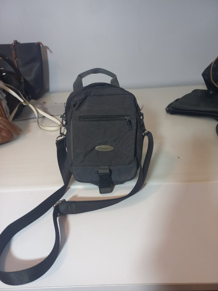 Gri Erkek Omuz Çantası - Görsel 4