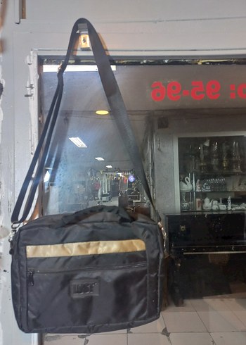 Tokalı Siyah Erkek Omuz Çantası - Görsel 4