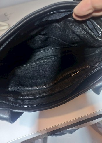 Tokalı Siyah  suni Deri Kadın Çanta - Görsel 7