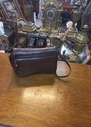 Kahverengi Deri Kadın Çanta - Görsel 2