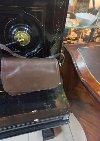 Kahverengi Deri Kadın Çanta - Görsel 4