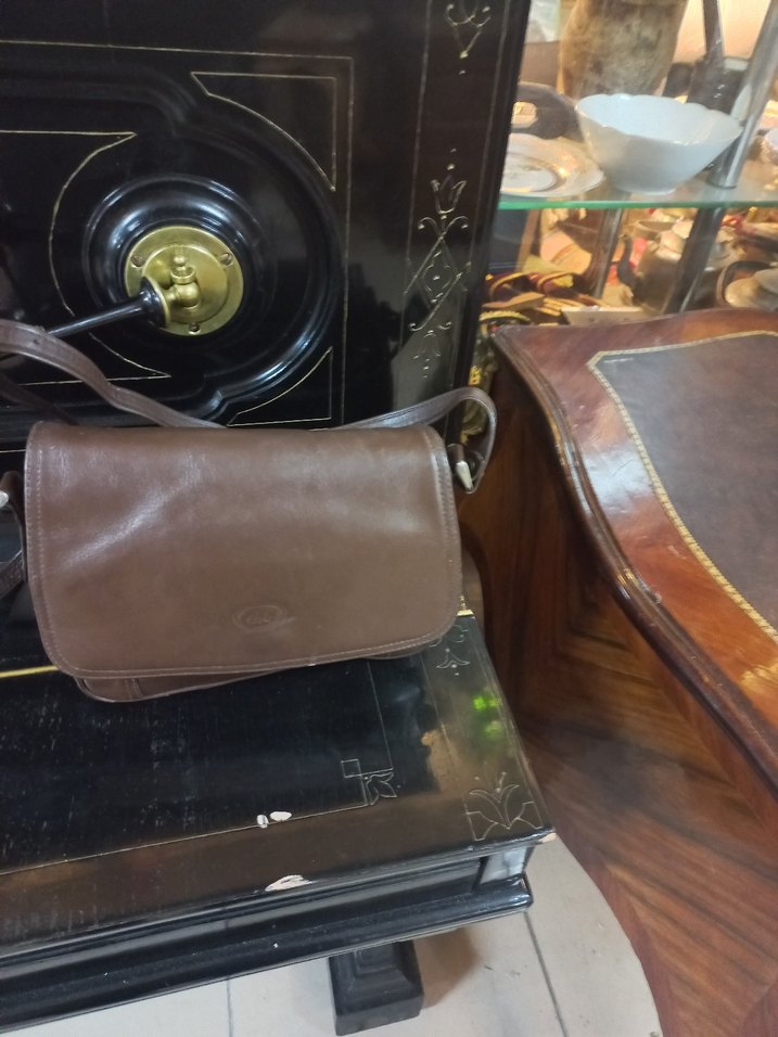 Kahverengi Deri Kadın Çanta - Görsel 4