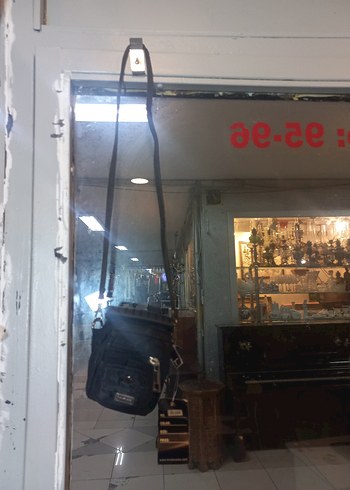 Erkek Siyah Bel Askılı Omuz Çantası - Görsel 4