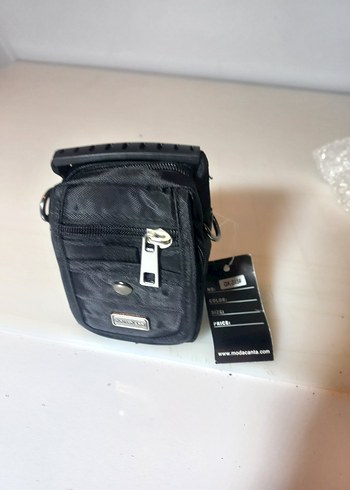 Erkek Siyah Bel Askılı Omuz Çantası - Görsel 3