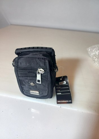 Erkek Siyah Bel Askılı Omuz Çantası - Görsel 5