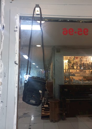 Erkek Siyah Bel Askılı Omuz Çantası - Görsel 7