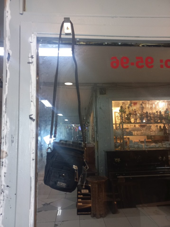 Erkek Siyah Bel Askılı Omuz Çantası - Görsel 4