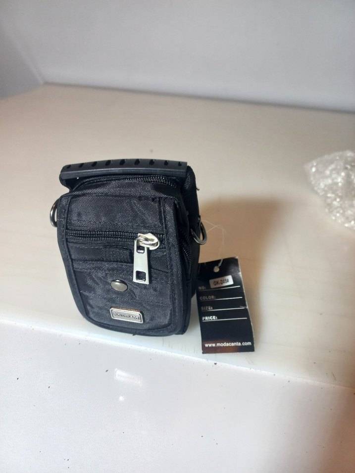 Erkek Siyah Bel Askılı Omuz Çantası - Görsel 5