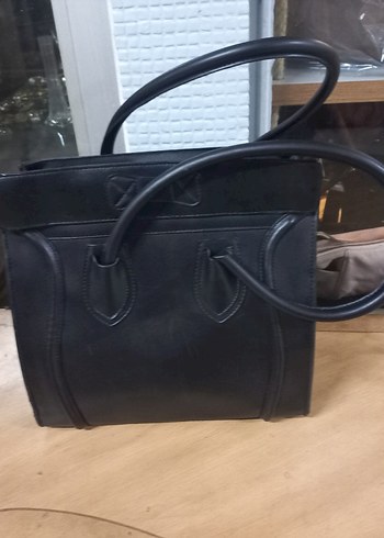 Siyah Parlak  suni Deri Kadın Çantası - Céline - Görsel 9
