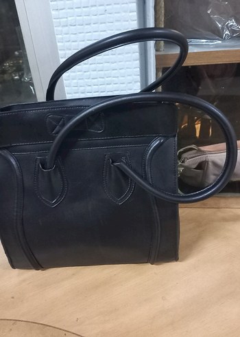 Siyah Parlak  suni Deri Kadın Çantası - Céline - Görsel 4