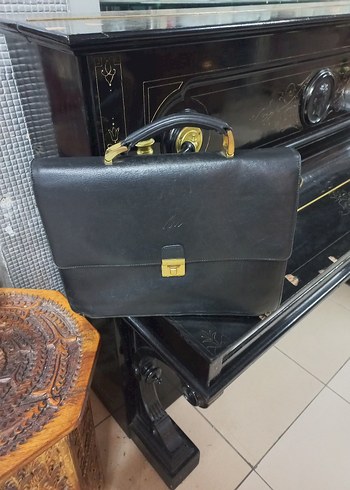 Modern Klasik Siyah Erkek Evrak Çantası - Görsel 6