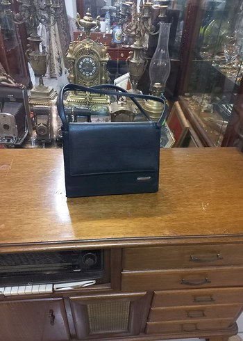 Klasik suni Deri Kadın Çanta siyah - Görsel 2