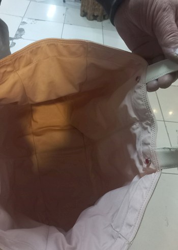 Pastel Pembe Fermuarlı Kadın El Çantası - Görsel 4