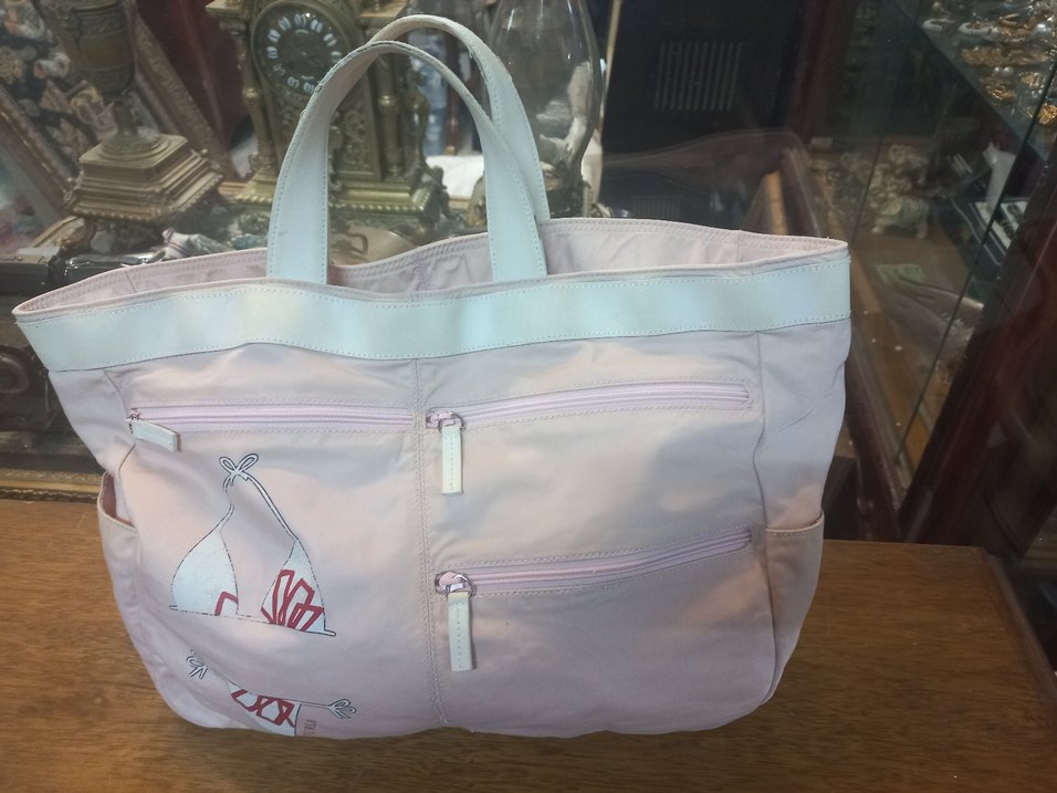 Pastel Pembe Fermuarlı Kadın El Çantası - Görsel 2