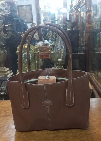 Klasik Bej suni Deri Kadın Çanta - Görsel 9