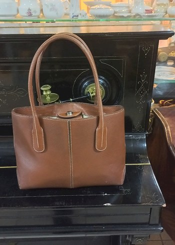 Klasik Bej suni Deri Kadın Çanta - Görsel 2