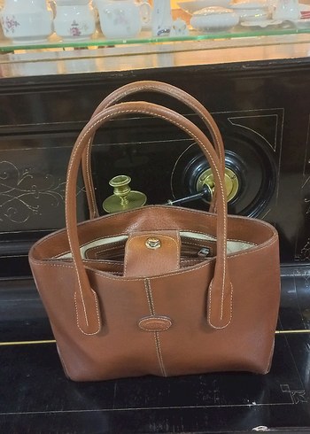 Klasik Bej suni Deri Kadın Çanta - Görsel 4