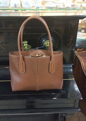 Klasik Bej suni Deri Kadın Çanta - Görsel 6