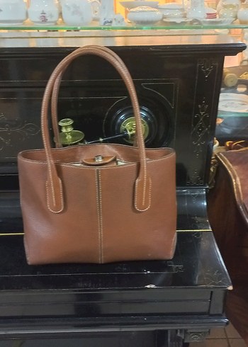 Klasik Bej suni Deri Kadın Çanta - Görsel 3