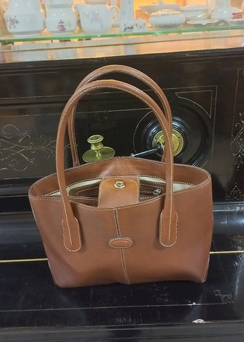 Klasik Bej suni Deri Kadın Çanta - Görsel 5