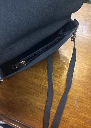 Siyah suni  Deri Kadın Çanta - Görsel 6