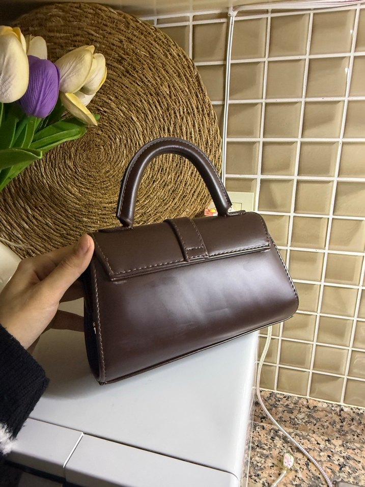 Kahverengi Deri Kadın Çanta - Görsel 2