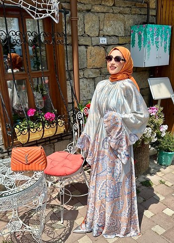 Uzun Salaş Batik Desenli Kadın Elbise - Görsel 2