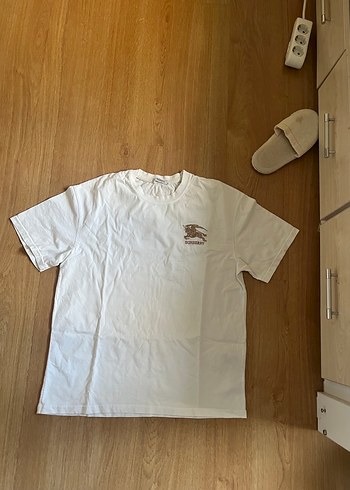 Burberry Beyaz Baskılı Kısa Kollu Tshirt - Görsel 3