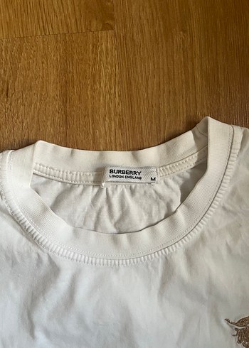 Burberry Beyaz Baskılı Kısa Kollu Tshirt - Görsel 2