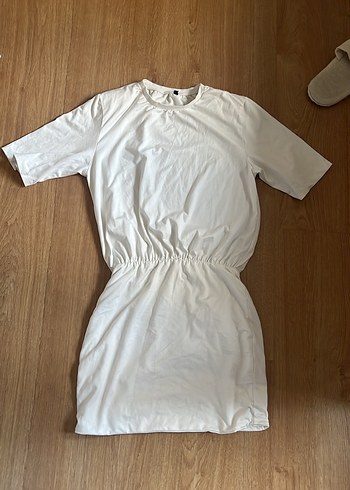 Beyaz Mini elbise - Görsel 3