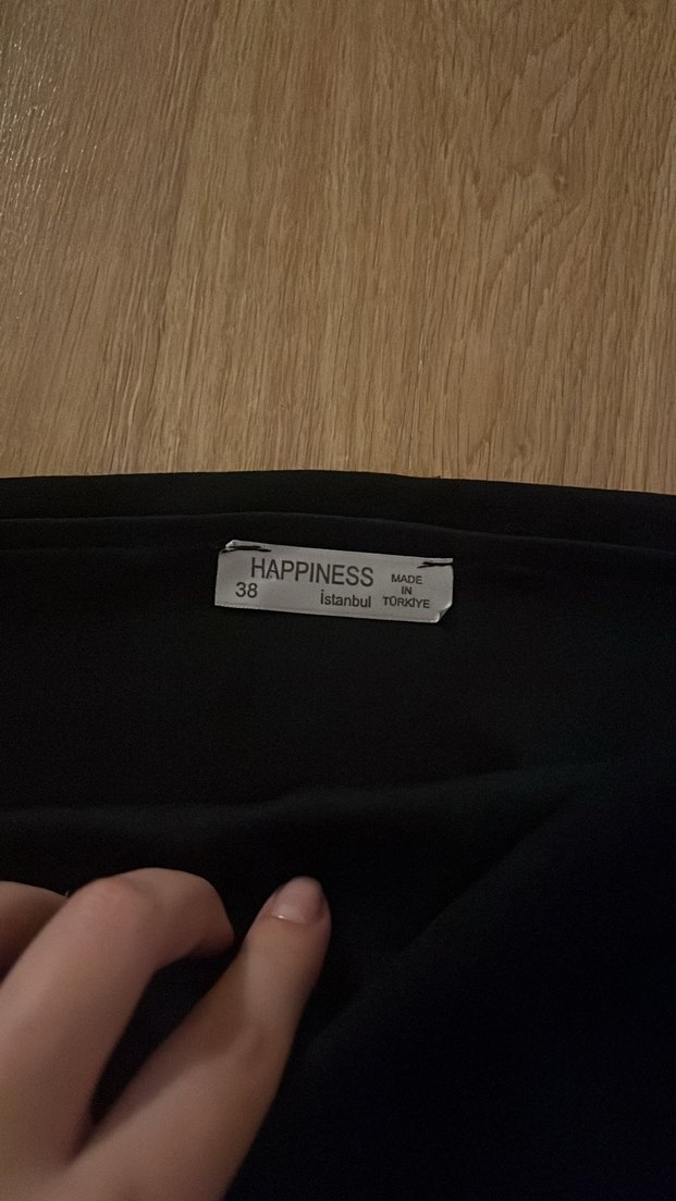 Yandan fermuarlı siyah bluz - Görsel 3