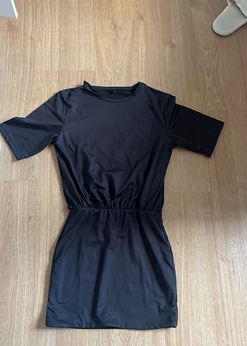 Trendyolmilla Siyah Mini Elbise - Görsel 3