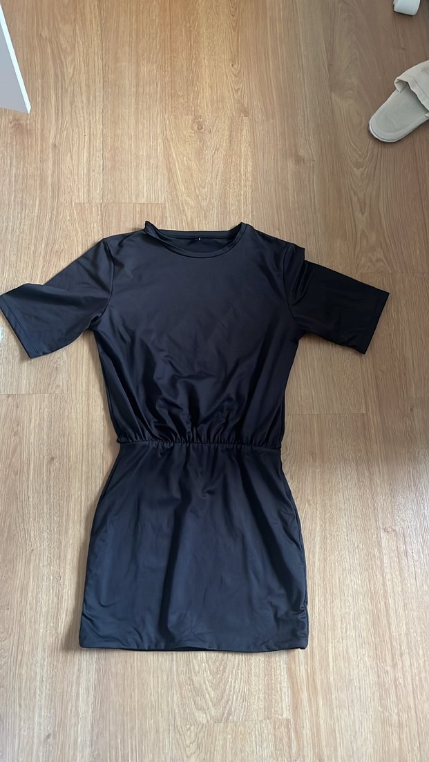 Trendyolmilla Siyah Mini Elbise - Görsel 3