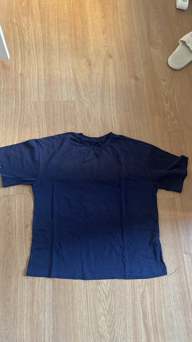 Trendyolmilla Lacivert %100 Pamuk Baskılı Tişört - Görsel 4