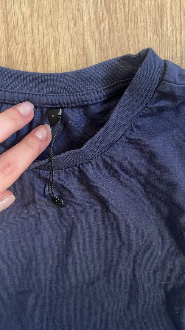 Trendyolmilla Lacivert %100 Pamuk Baskılı Tişört - Görsel 3