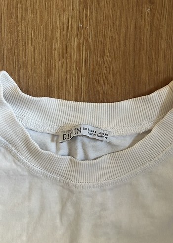 Kadın Beyaz Kısa Kollu Oversize Tişört - Görsel 4