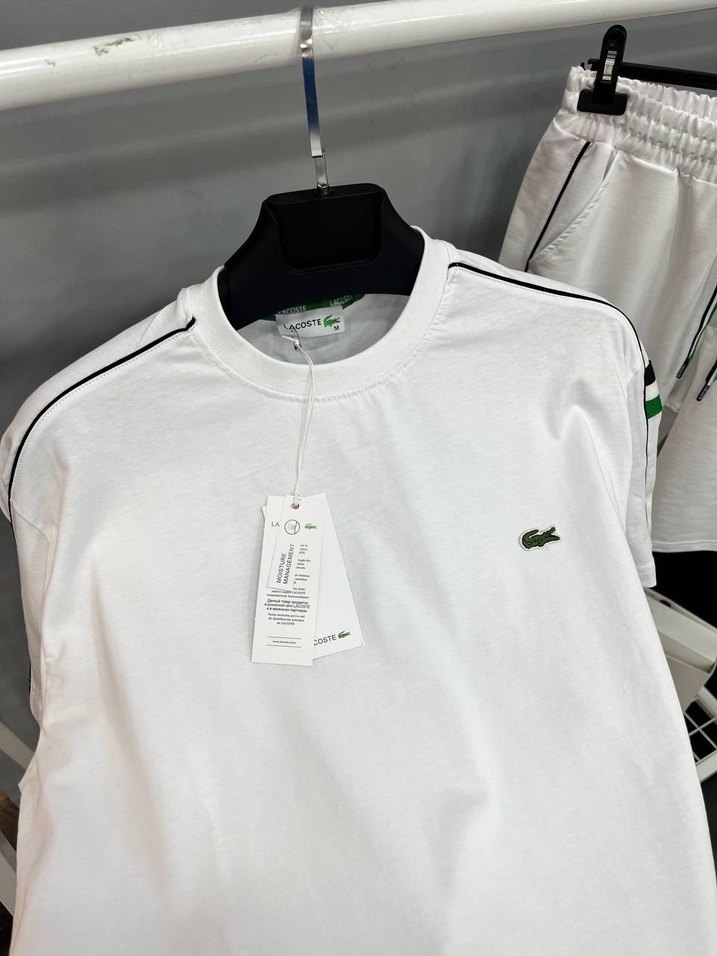 Lacoste Beyaz Pamuklu Erkek Tişört - Görsel 2