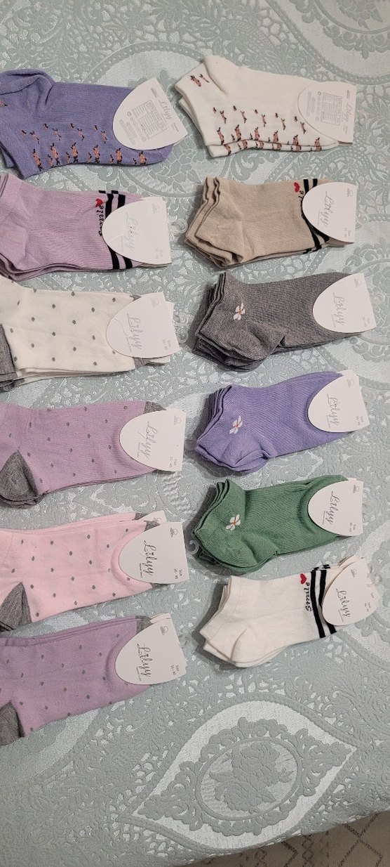 Nakışlı Çok Renkli Bayan Çorapları Pamuklu
6 tane - Görsel 2